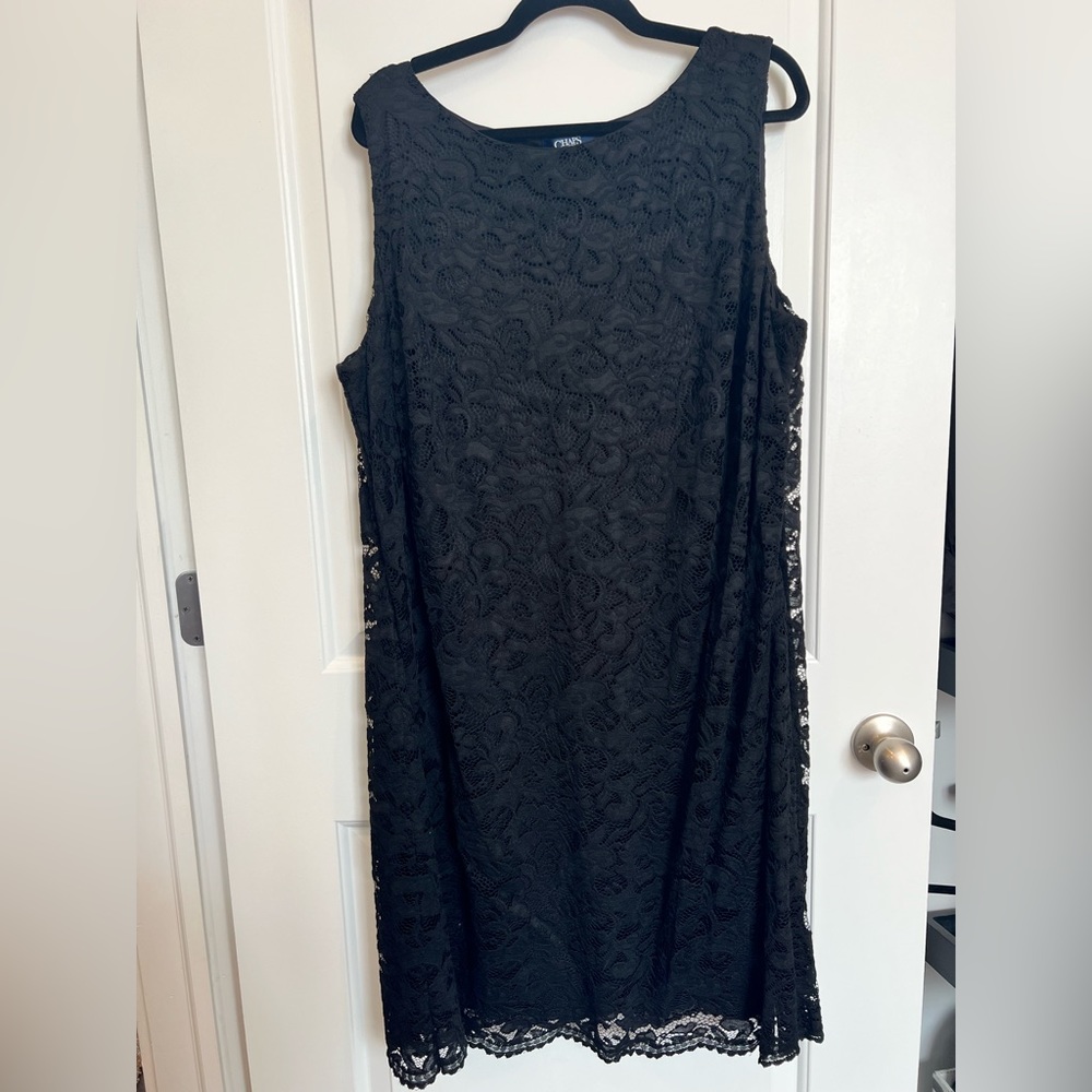 Chaps Lace Dress: Women’s 22W